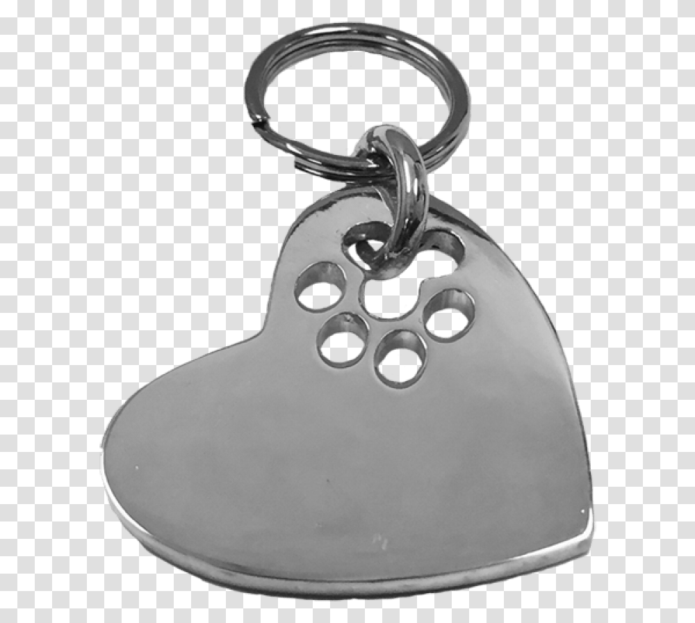 Medium Heart Cut Out Paw Tag Sterling Silver Solid, Pendant, Snowman, Winter, Outdoors Transparent Png