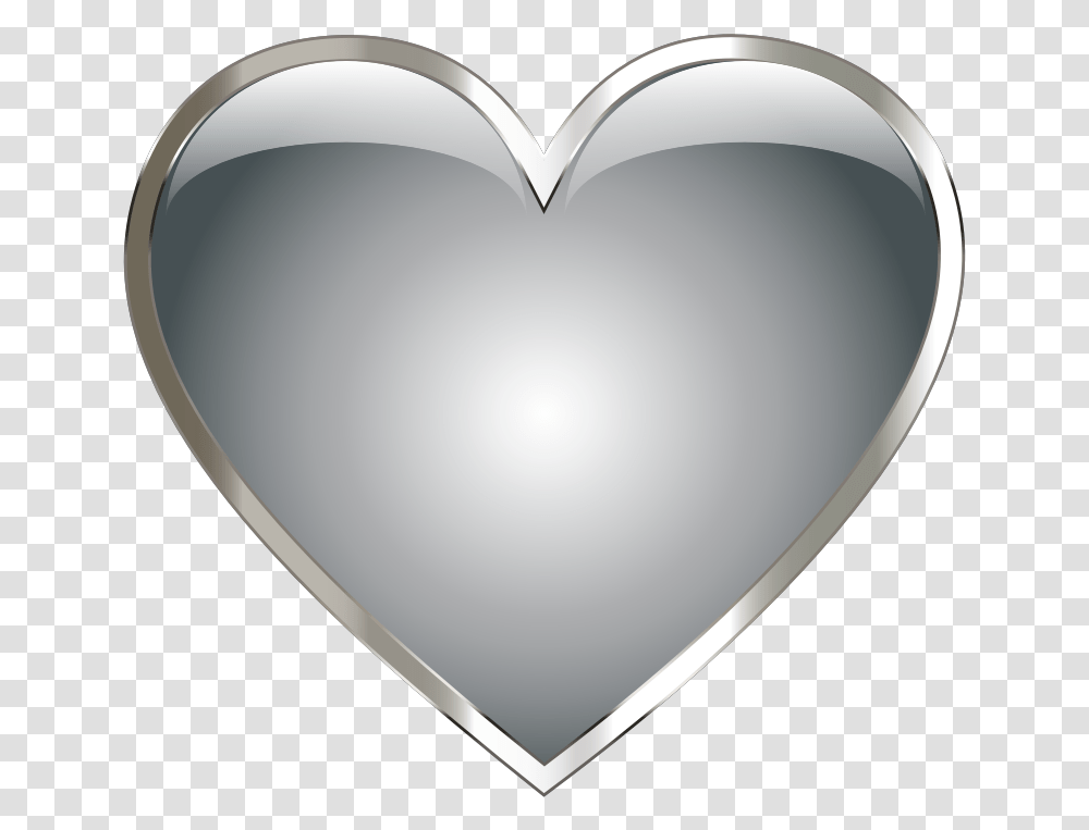 Medium Image Silver Heart, Lamp Transparent Png