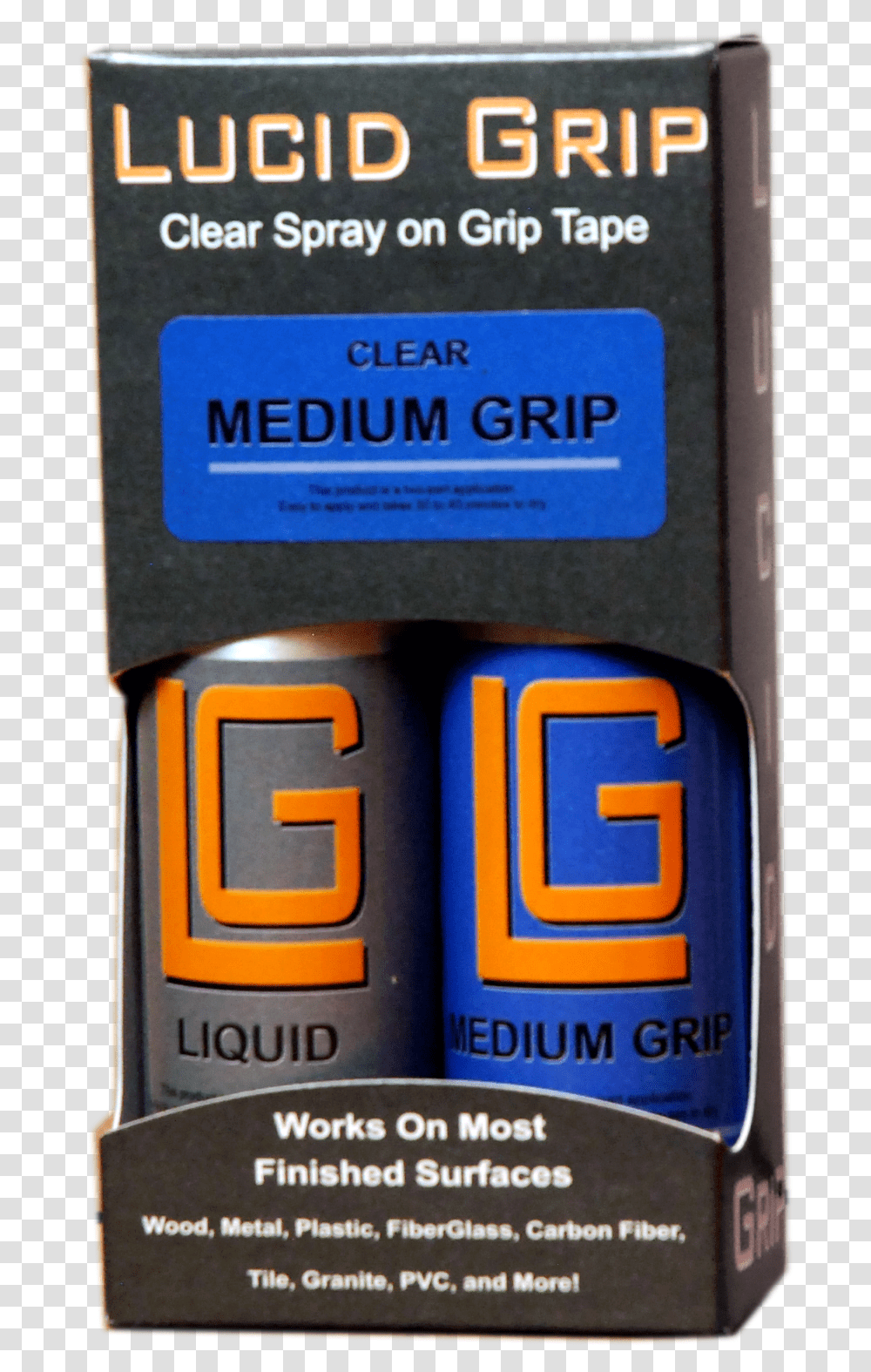 Medium Lucid Grip Spray On Grip Tape, Bottle, Label Transparent Png