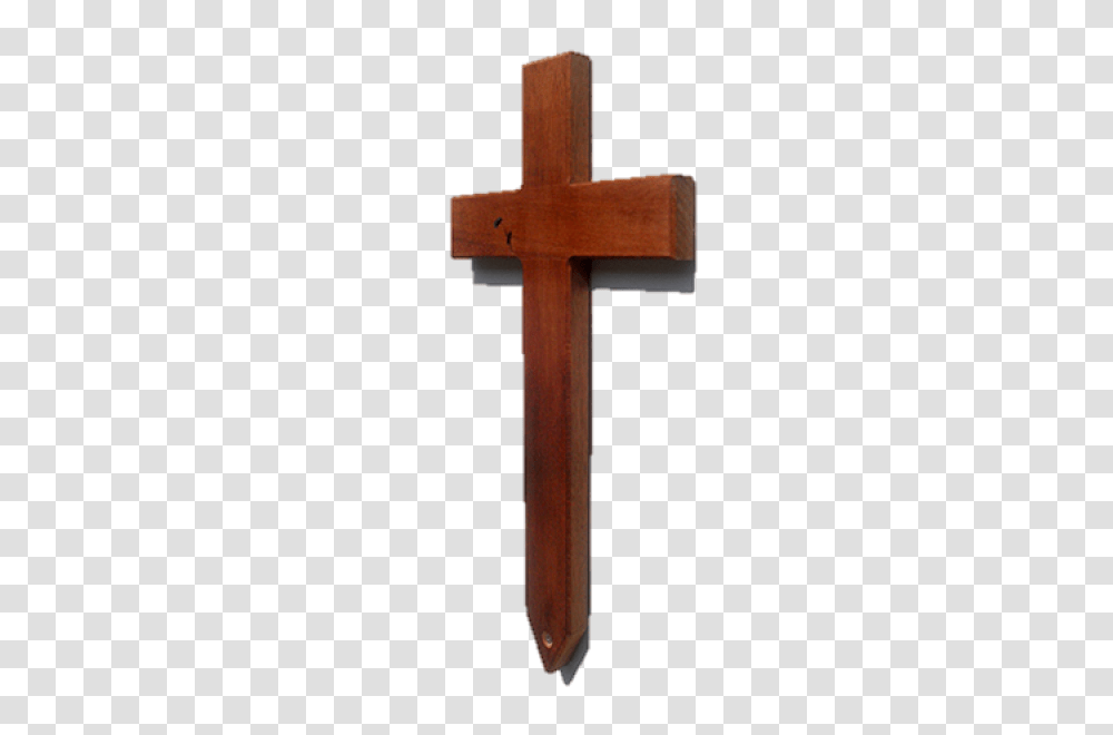 Medium Mahogany Grave Marker Wooden Cross, Crucifix Transparent Png