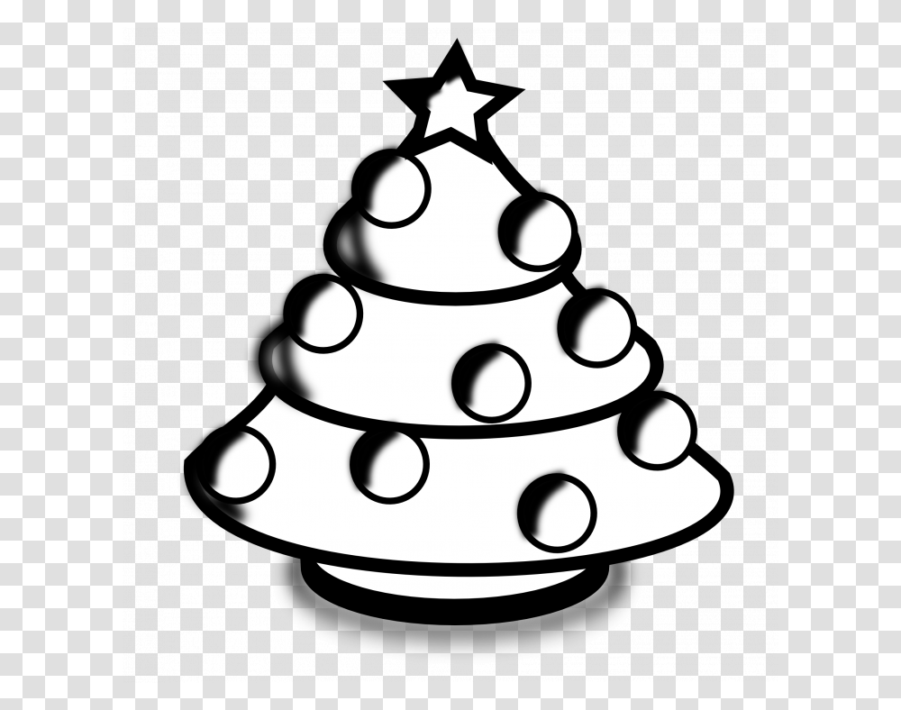 Medium Size Of Christmas Tree Clip Art Merry Christmas Black And White, Plant, Ornament, Birthday Cake, Dessert Transparent Png
