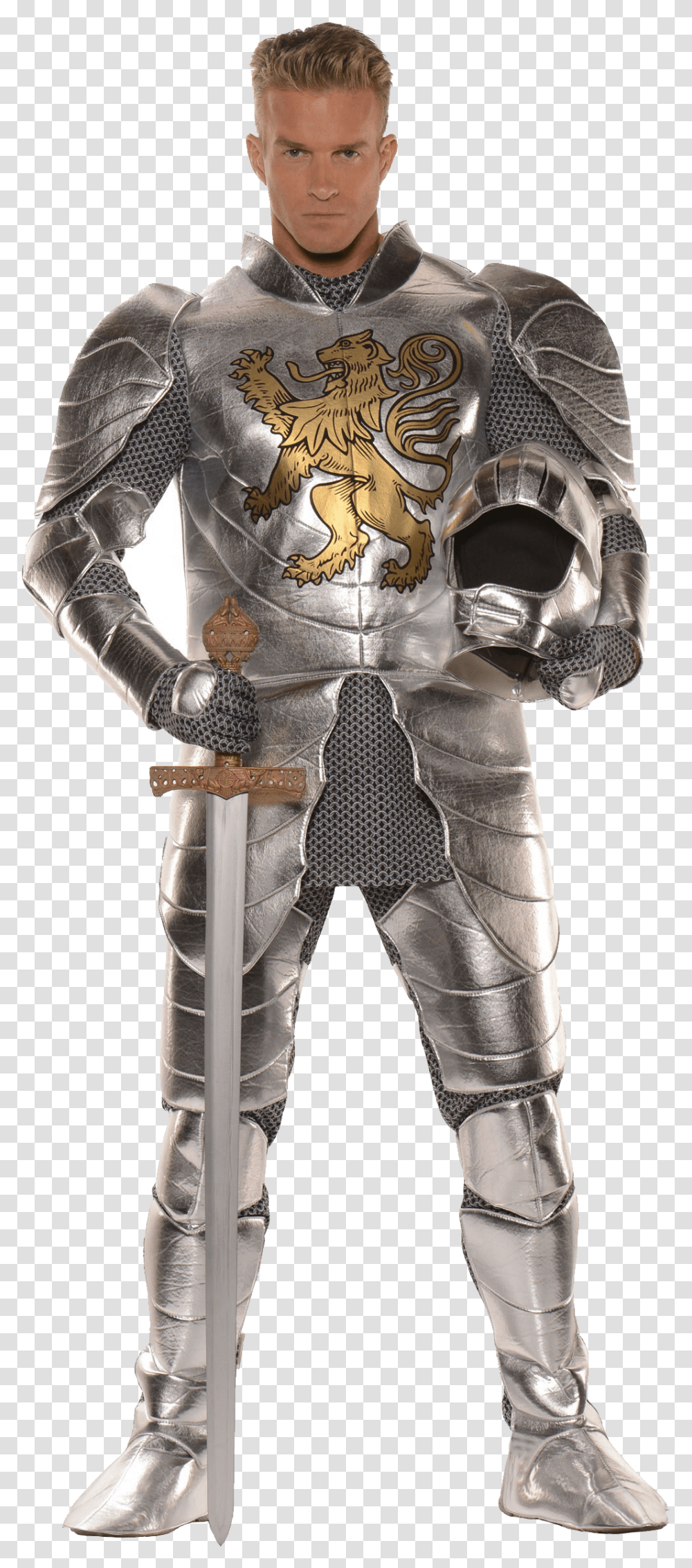 Medival Knight In Knight In Shining Armor Costume, Person, Human, Chain Mail Transparent Png