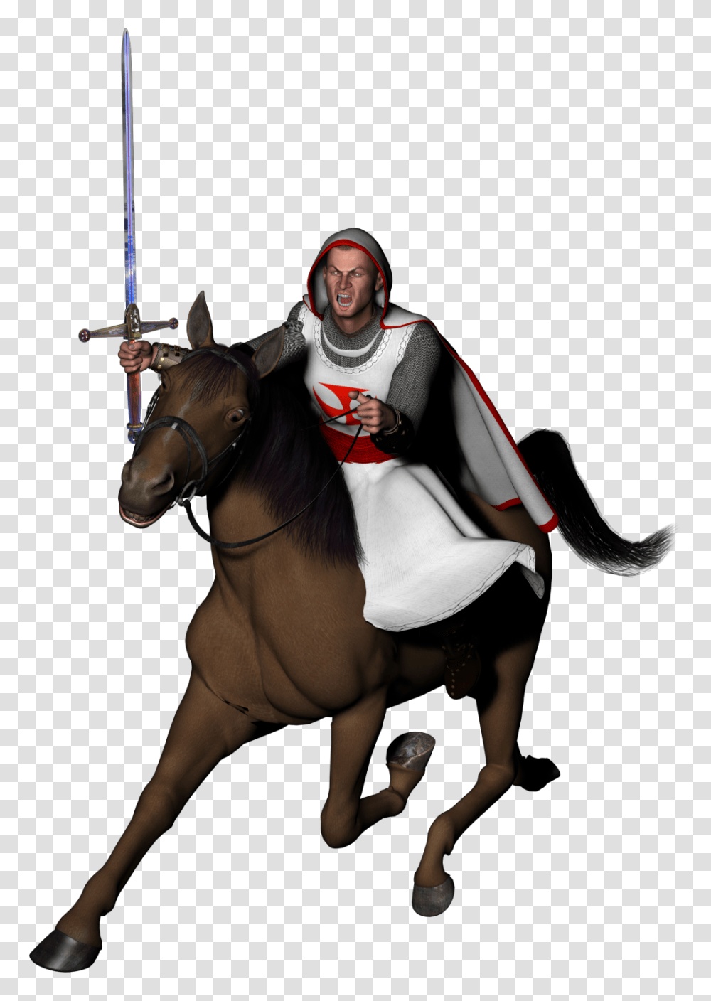 Medival Knight, Person, Human, Costume, Horse Transparent Png
