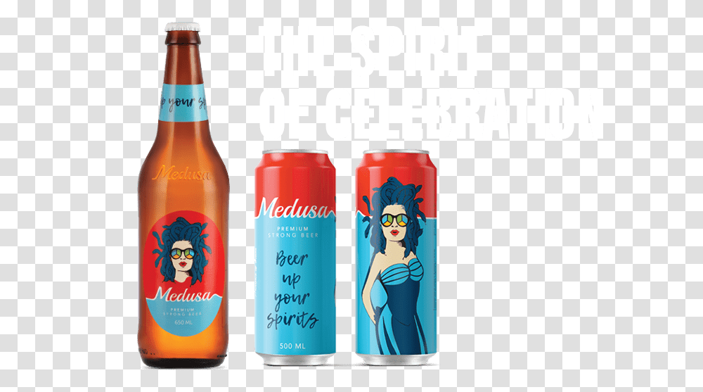 Medusa Beer, Beverage, Drink, Lager, Alcohol Transparent Png