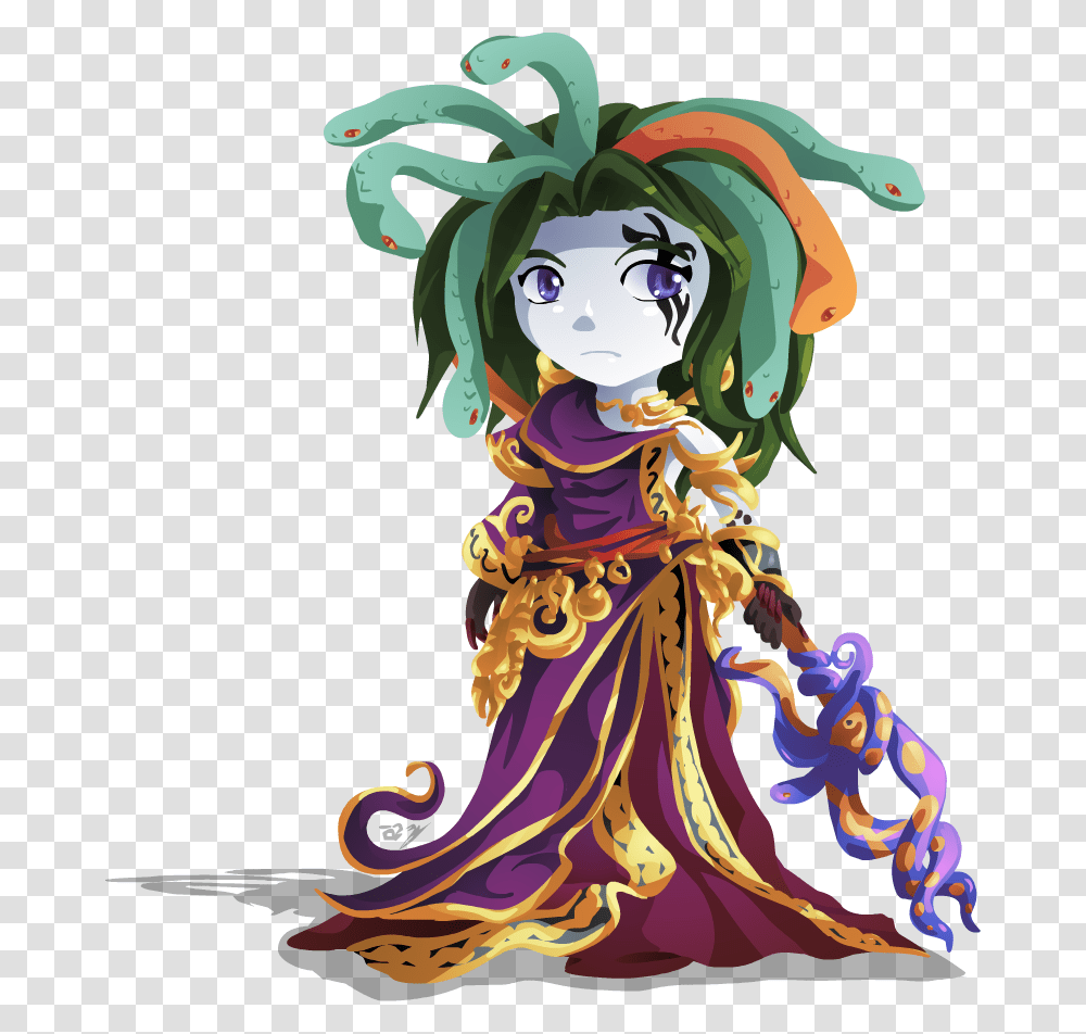 Medusa Clipart Animated Kid Icarus, Person, Leisure Activities, Crowd Transparent Png