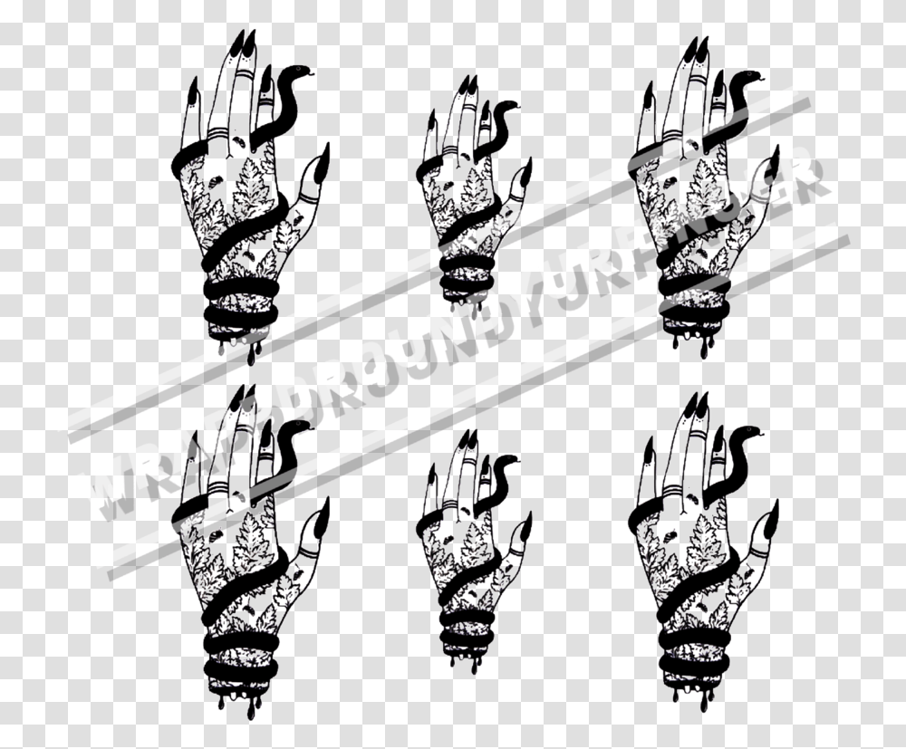 Medusa Hand Background Illustration, Symbol, Emblem, Hook, Claw Transparent Png