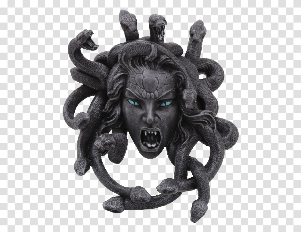 Medusa Head, Statue, Sculpture, Ornament Transparent Png