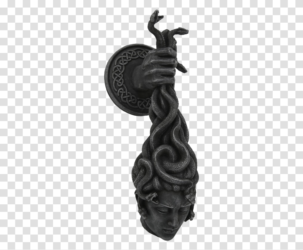 Medusa Head Wall Plaque Statue, Sculpture, Figurine, Person Transparent Png