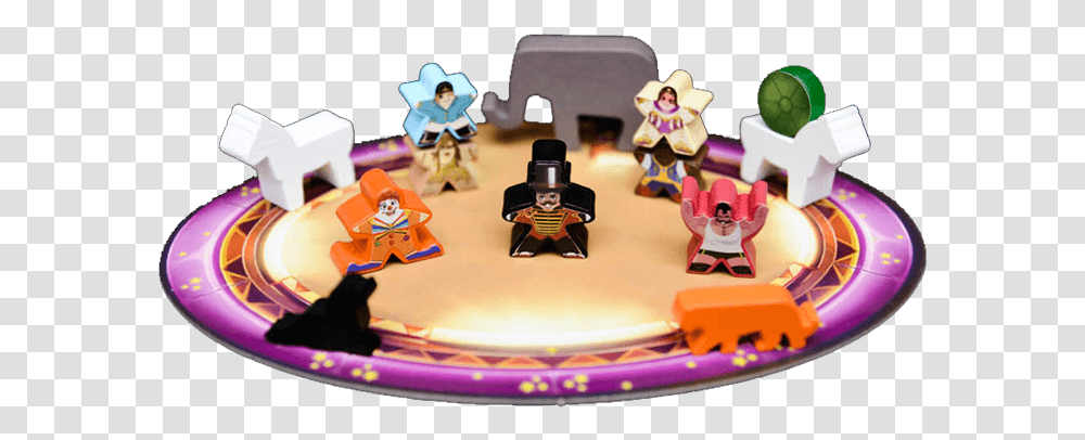 Meeple Circus Board Game, Cake, Dessert, Food, Toy Transparent Png