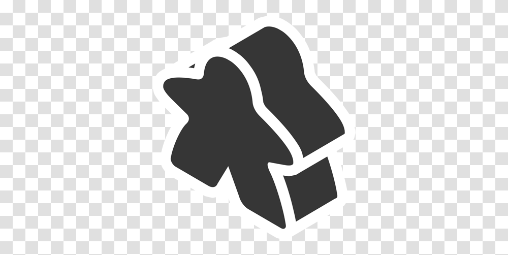 Meeple Images In Collection Meeple, Stencil, Hand, Symbol, Recycling Symbol Transparent Png