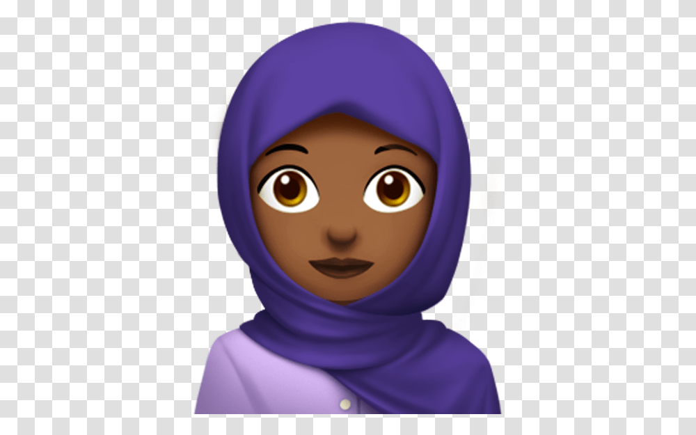 Meet Apple's New Emojis Zombies Hijabs And Sandwiches Hijab Emoji, Face, Person, Clothing, Animal Transparent Png