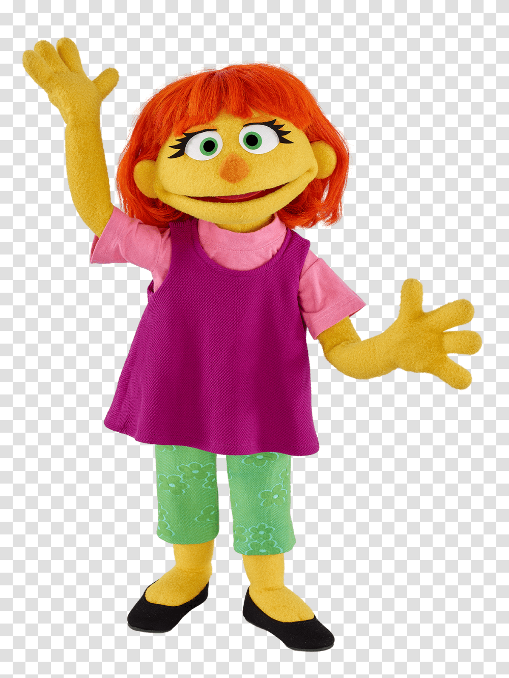Meet Julia Sesame Streets New Friend Connecticut Public Learning, Doll, Toy, Person, Human Transparent Png