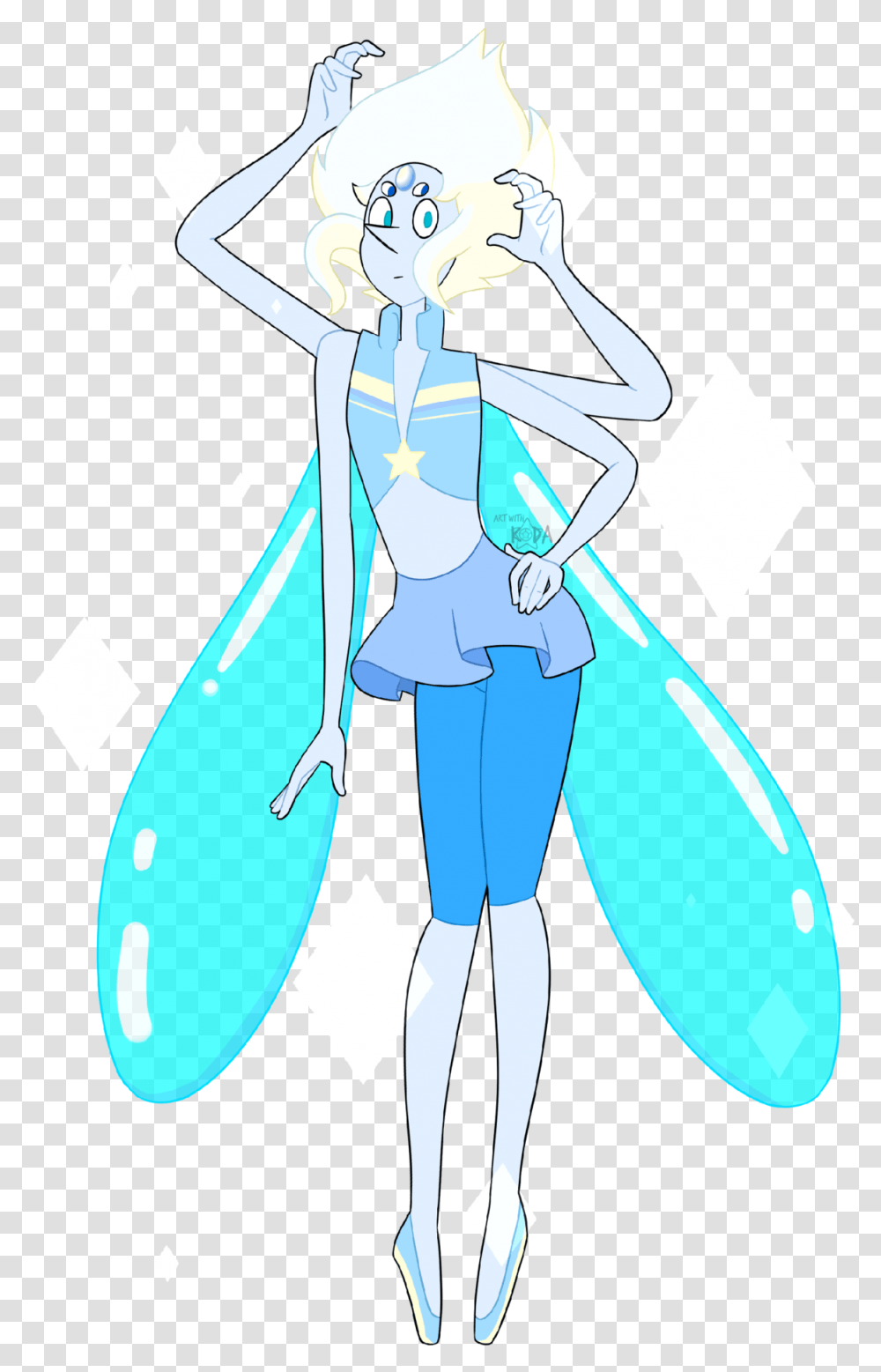 Meet Moonstonemy Fan Fusion Of Pearl Amp Lapisfeel Art With Koda Moonstone, Costume, Person Transparent Png