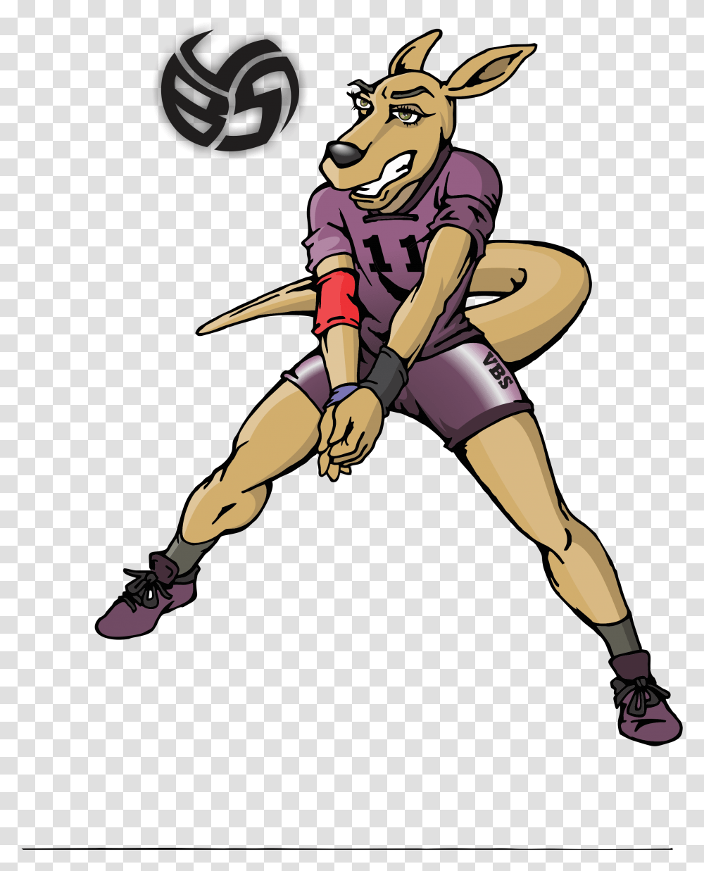 Meet Resee The Kangaroo And Passing Specialist Volleyball, Person, People, Sport, Clothing Transparent Png
