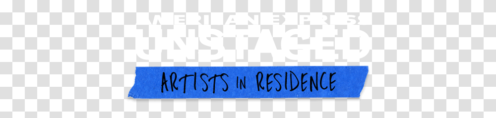 Meet The Artists Artists In Residence American Express Unstaged, Label, Word, Alphabet Transparent Png