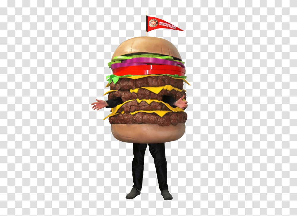Meet The Patty Cheeseburger Roadie The Mascot Of American, Food, Person, Human Transparent Png