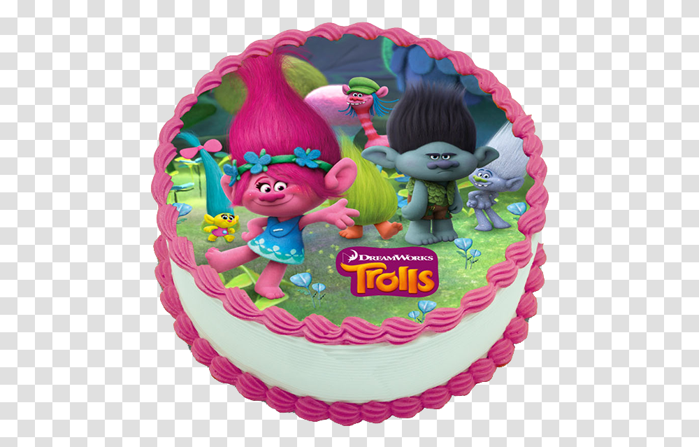 Meet The Trolls Tort S Trollyami, Cake, Dessert, Food, Birthday Cake Transparent Png