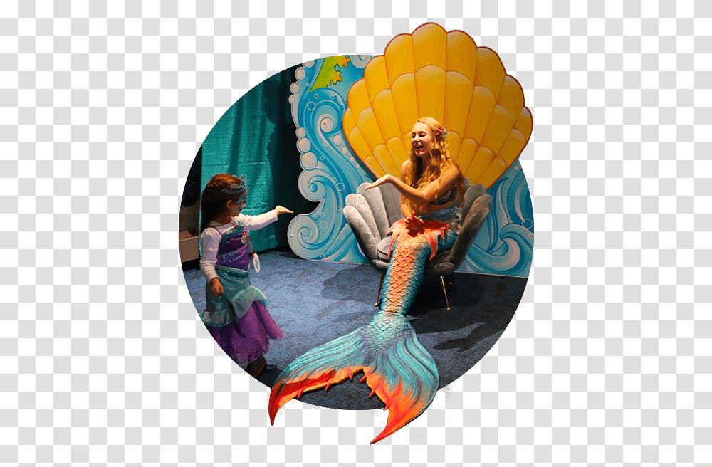 Meeting A Mermaid Illustration, Person, Home Decor, Leisure Activities, Painting Transparent Png