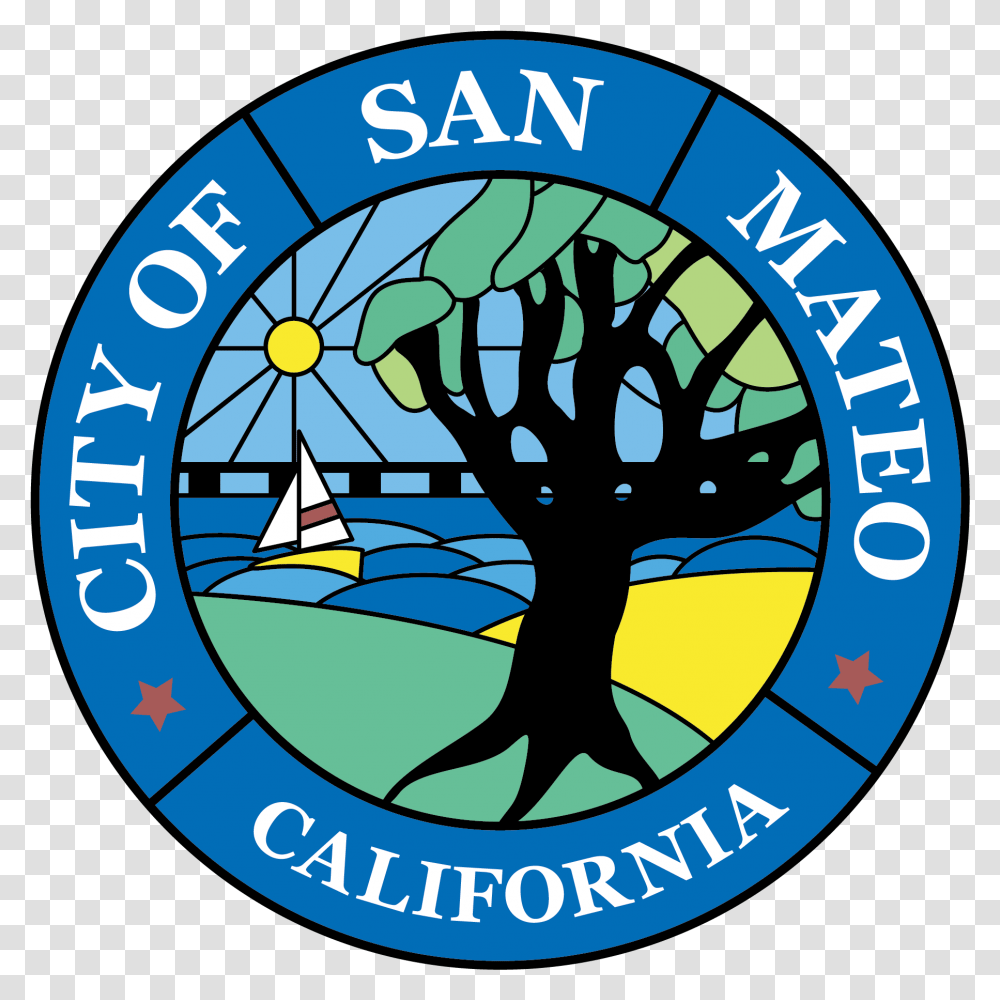 Meeting City Of San Mateo, Logo, Symbol, Trademark, Badge Transparent Png