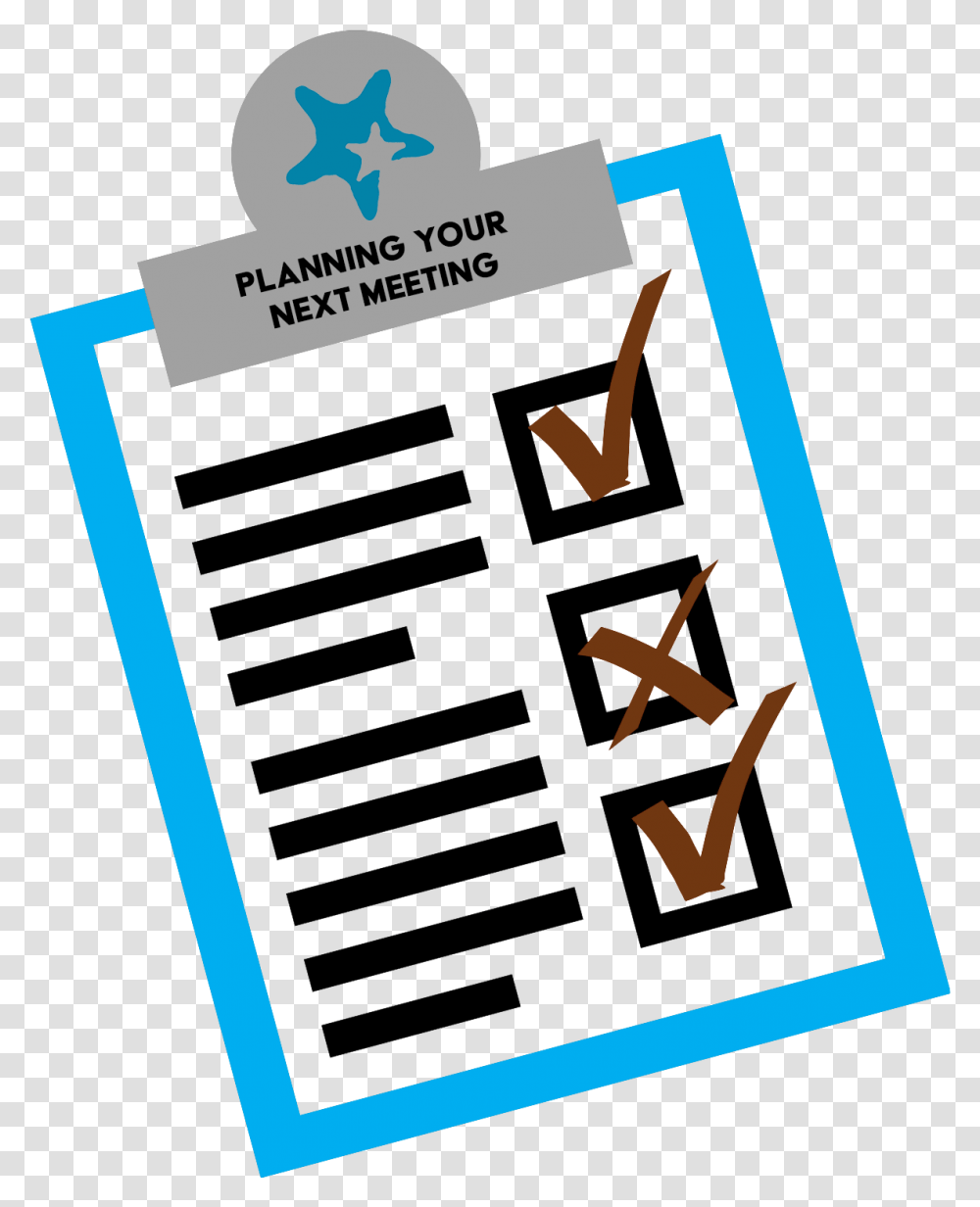 Meeting Goals Checklist Clipart, Logo, Trademark Transparent Png