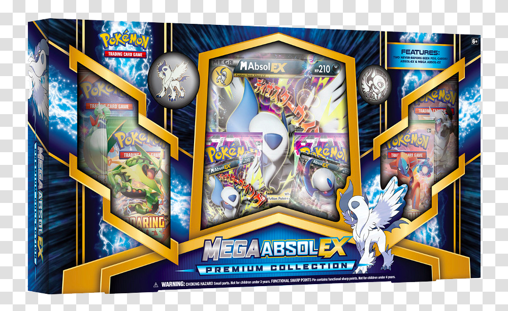 Mega Absol Ex Premium Collection Pokemon Trading Card Game Mega Absol Ex Box, Clock Tower, Architecture, Building, Wristwatch Transparent Png