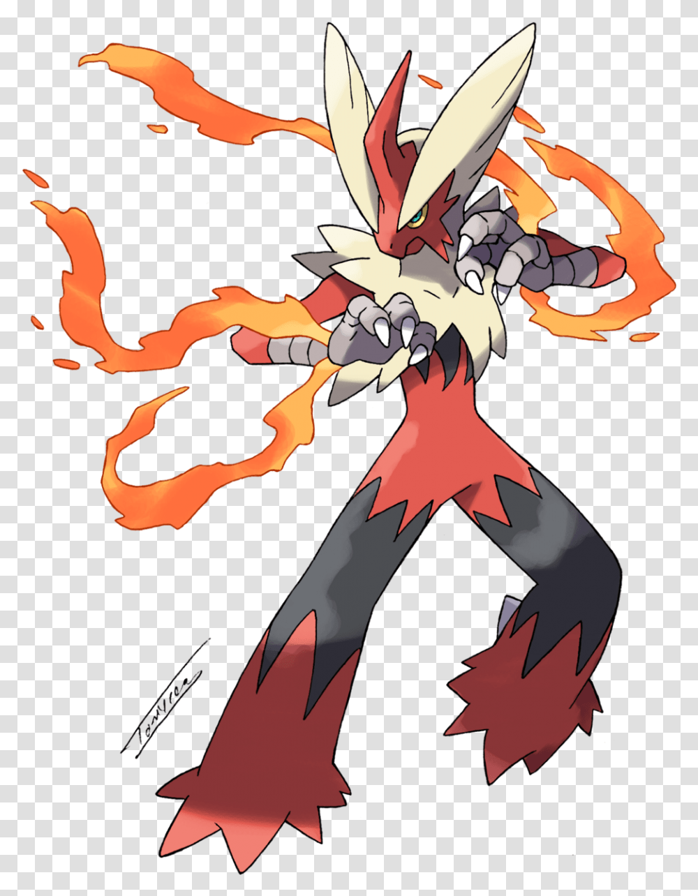 Mega Blaziken Image With No Pokemon Mega Blaziken, Comics, Book, Plant, Manga Transparent Png