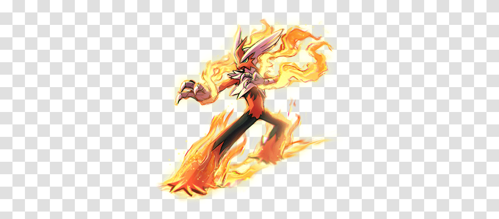 Mega Blaziken Pokemon Love, Fire, Bonfire, Flame Transparent Png