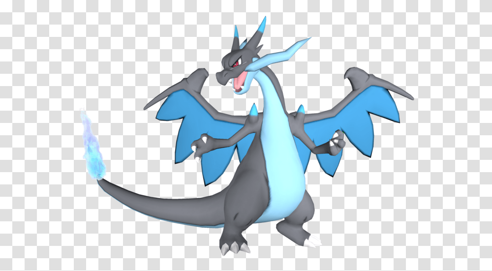 Mega Charizard X 3d Model, Dragon Transparent Png