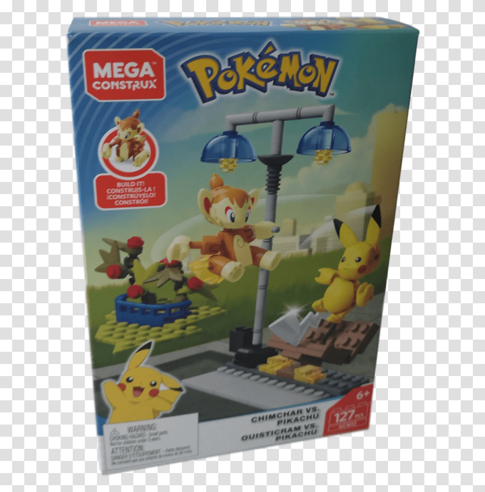 Mega Construx Pokemon Chimchar Vs Pikachu, Toy, Angry Birds, Advertisement Transparent Png