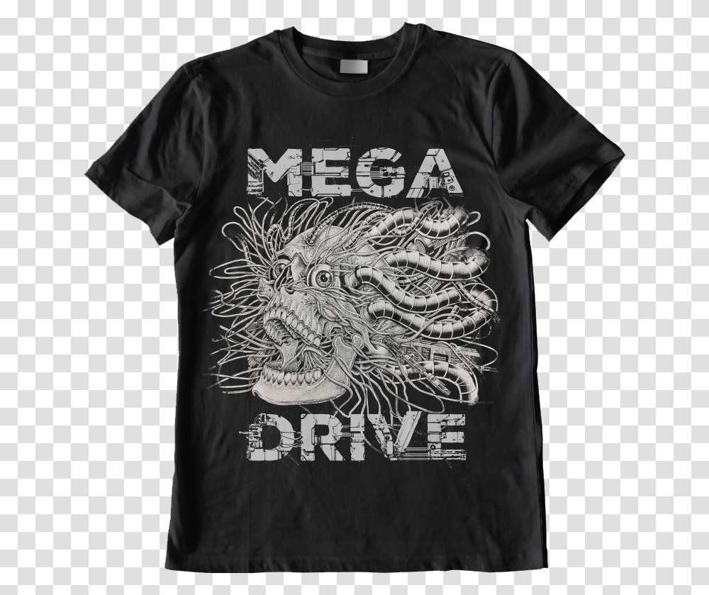 Mega Drive, Apparel, T-Shirt, Sleeve Transparent Png