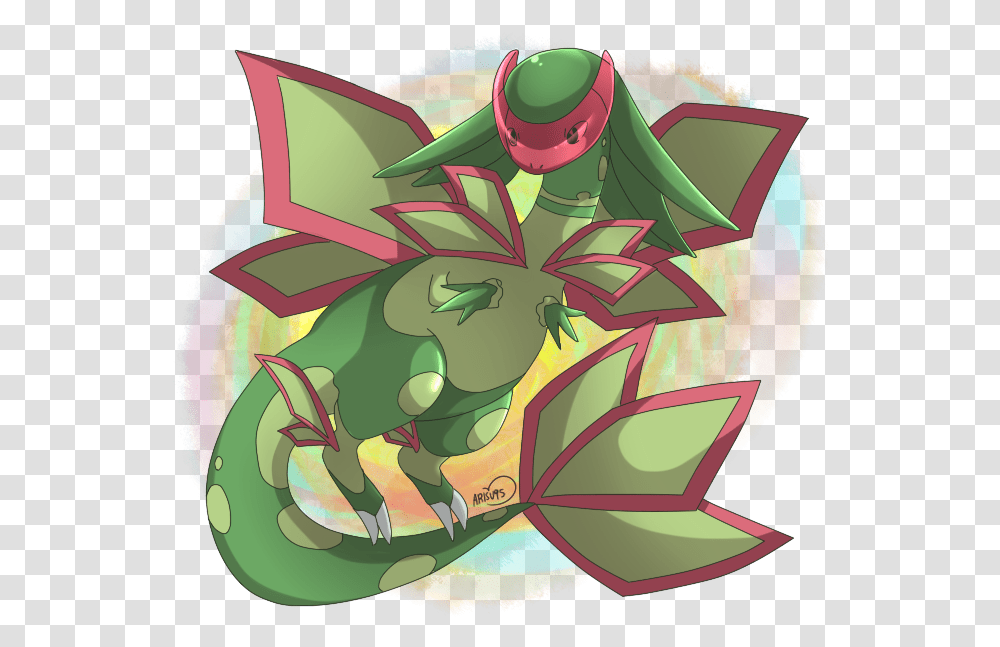 Mega Flygon Image Mega Flygon Pokemon Card, Graphics, Art, Plant, Leaf Transparent Png