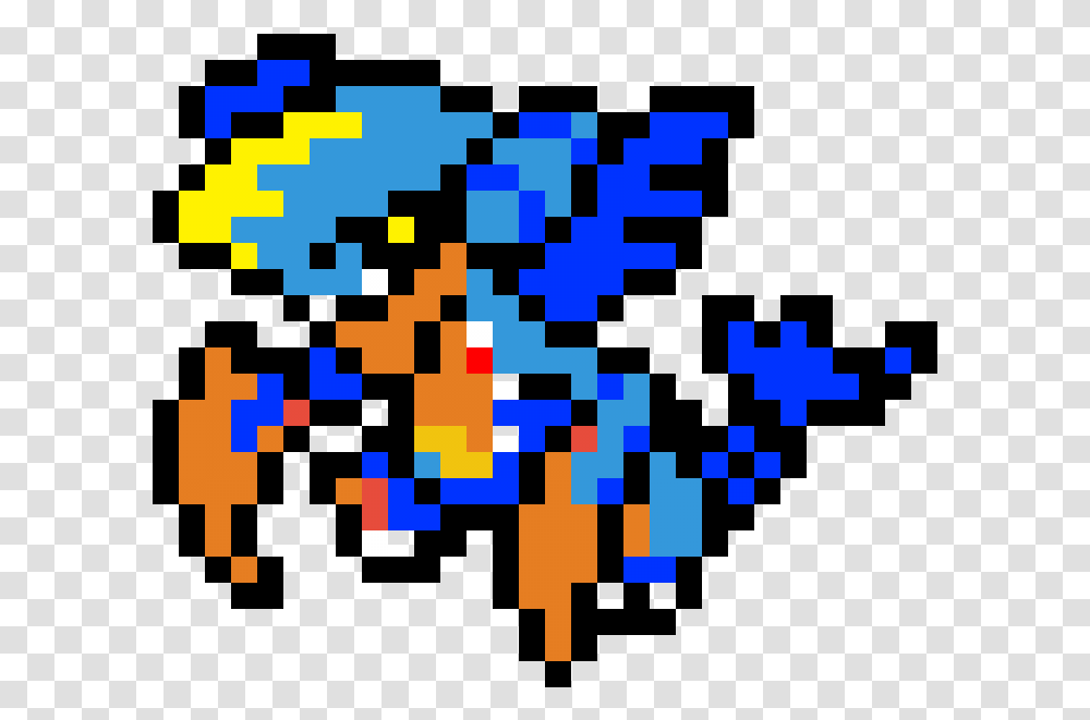 Mega Garchomp Pixel Art, Pac Man, Rug Transparent Png