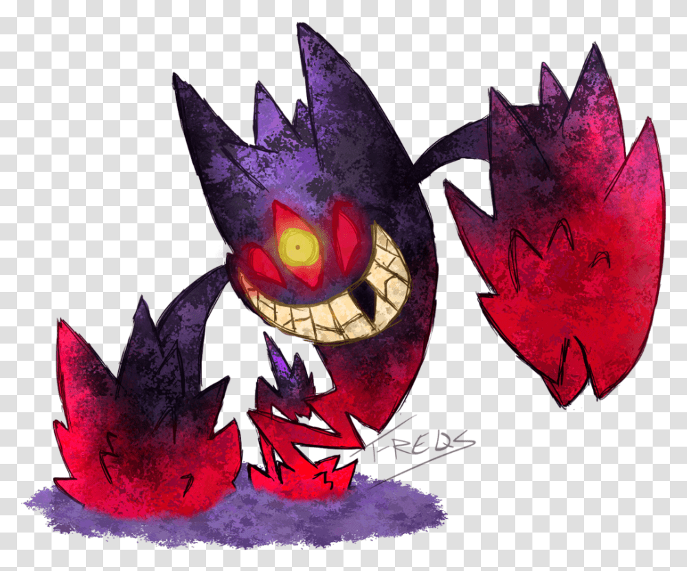 Mega Gengar Wallpaper Mega Gengar Wallpaper Hd, Dragon, Flame, Fire Transparent Png