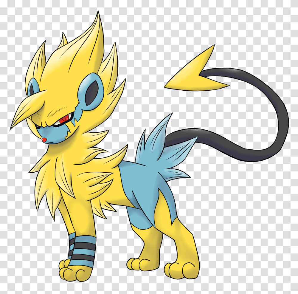 Mega Luxray, Dragon, Art, Graphics, Animal Transparent Png