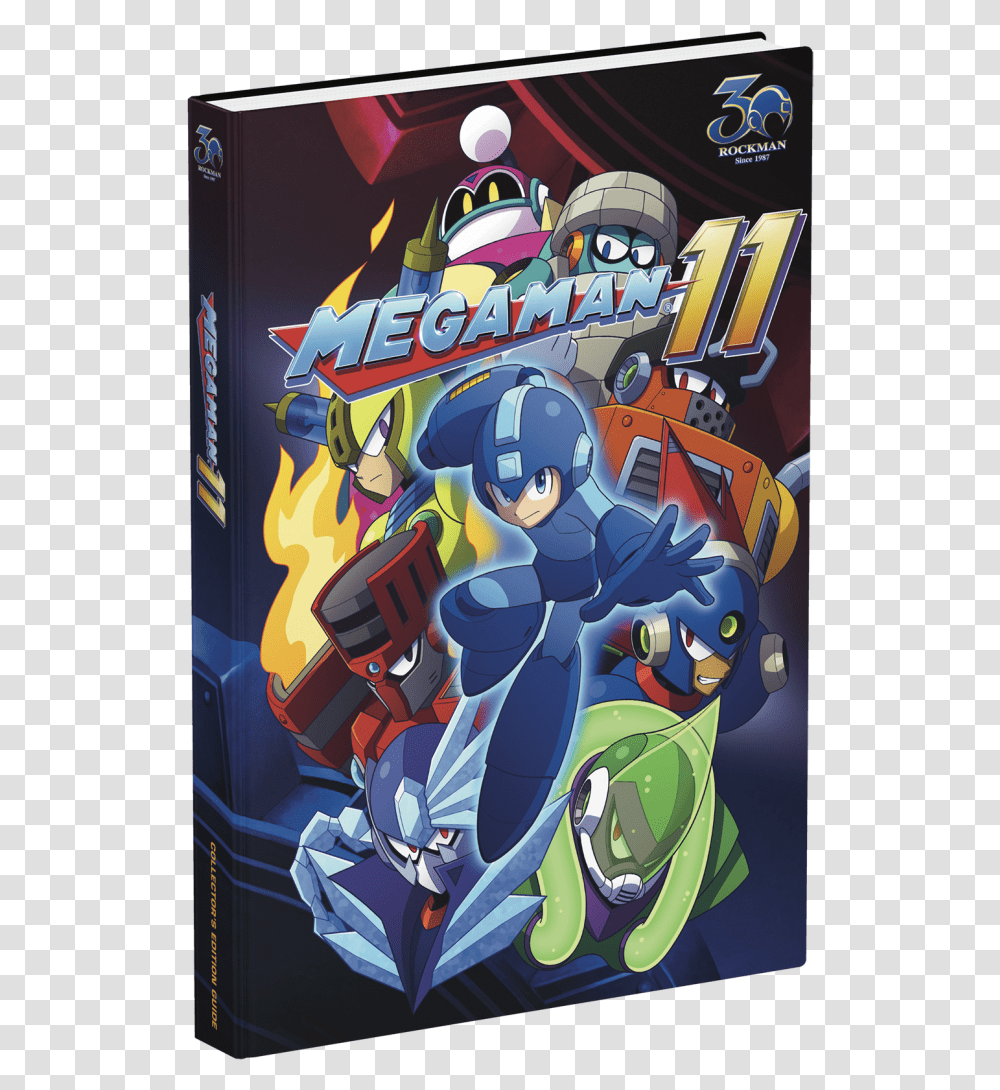 Mega Man 11 Guide, Helmet, Apparel, Poster Transparent Png