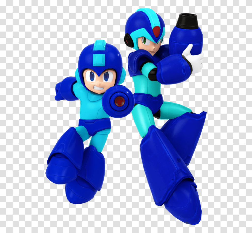 Mega Man And X Render, Robot, Toy Transparent Png