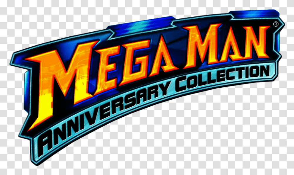 Mega Man Anniversary Collection Mega Man Anniversary Collection Logo, Scoreboard, Amusement Park, Theme Park, Purple Transparent Png