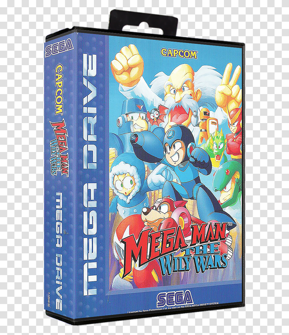 Mega Man The Wily Wars Genesis, Comics, Book, Poster Transparent Png