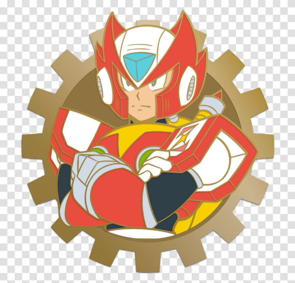 Mega Man X Zero Pin Badge Making With Paper, Costume, Clothing, Apparel, Dynamite Transparent Png