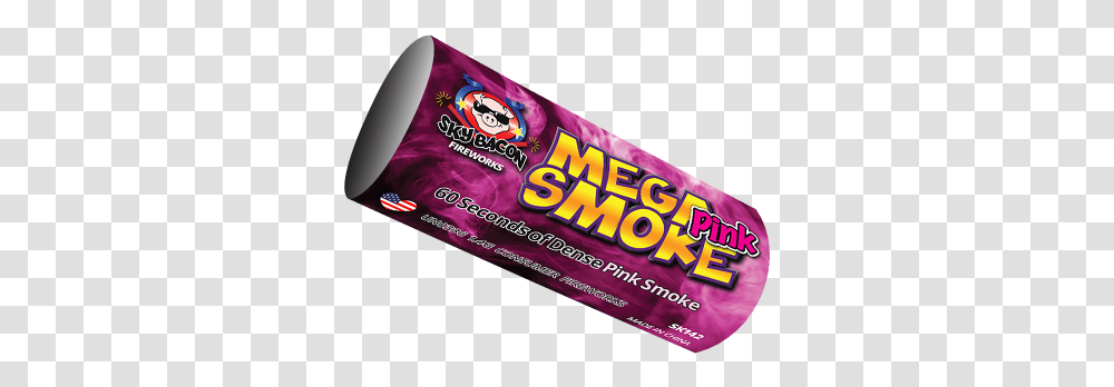 Mega Pink Smoke Sky Bacon Fireworks Spirit Of 76 Grape, Food, Candy, Gum, Business Card Transparent Png