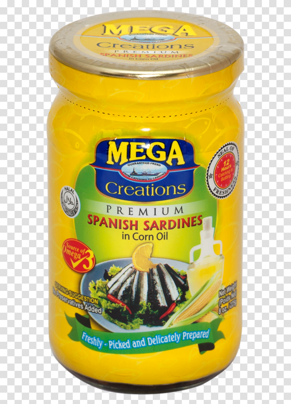 Mega Spanish Sardines Hot, Plant, Food, Tin, Mayonnaise Transparent Png