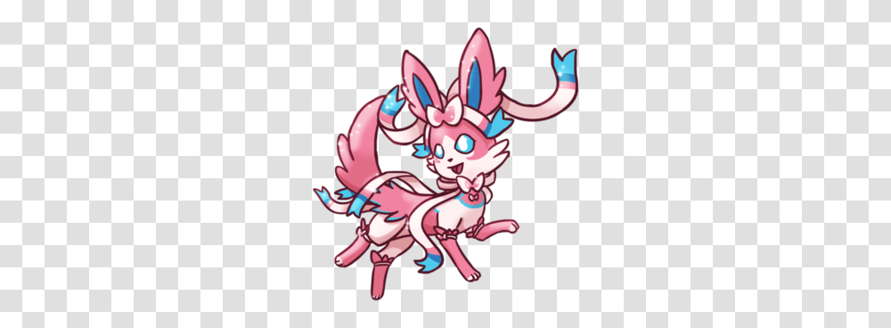 Mega Sylveon Q, Purple, Animal Transparent Png