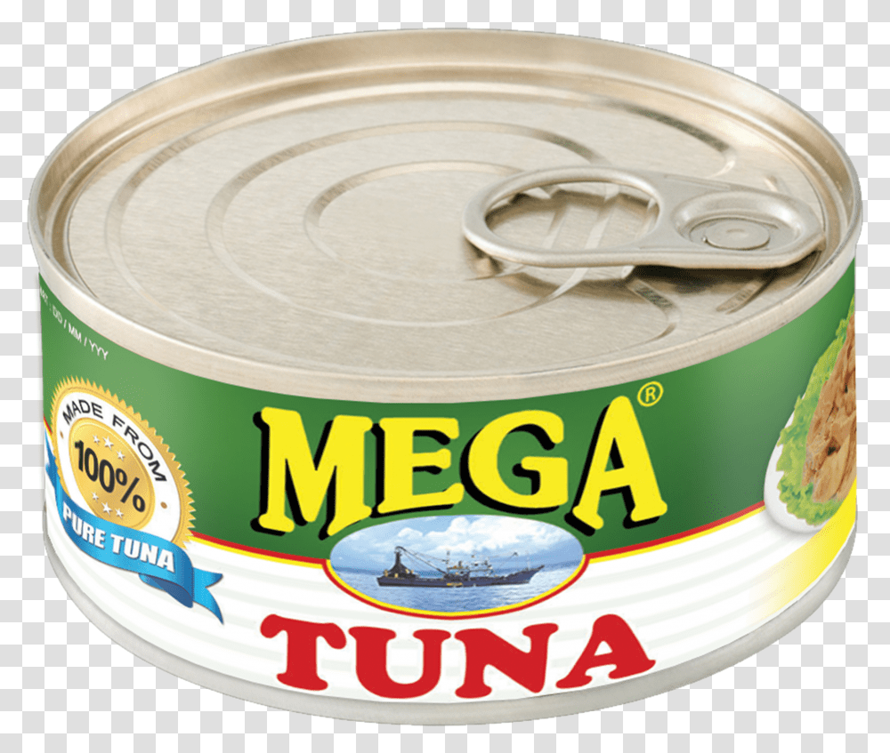 Mega Tuna Flakes In Oil 180g Mega Sardines, Canned Goods, Aluminium, Food, Tin Transparent Png