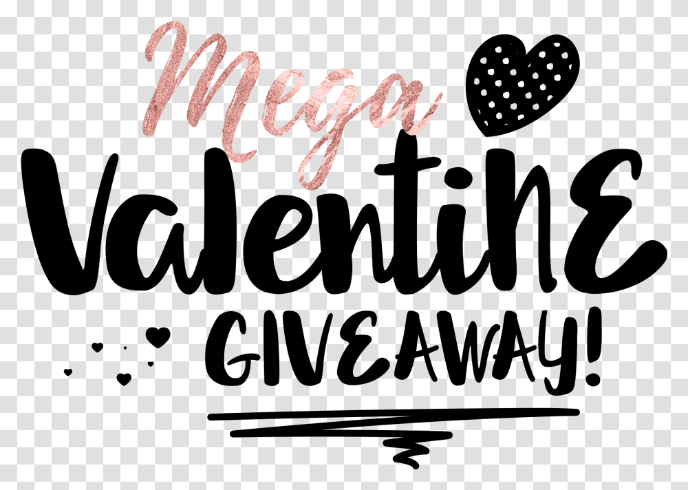 Mega Valentines Day Calligraphy, Text, Handwriting, Letter Transparent Png