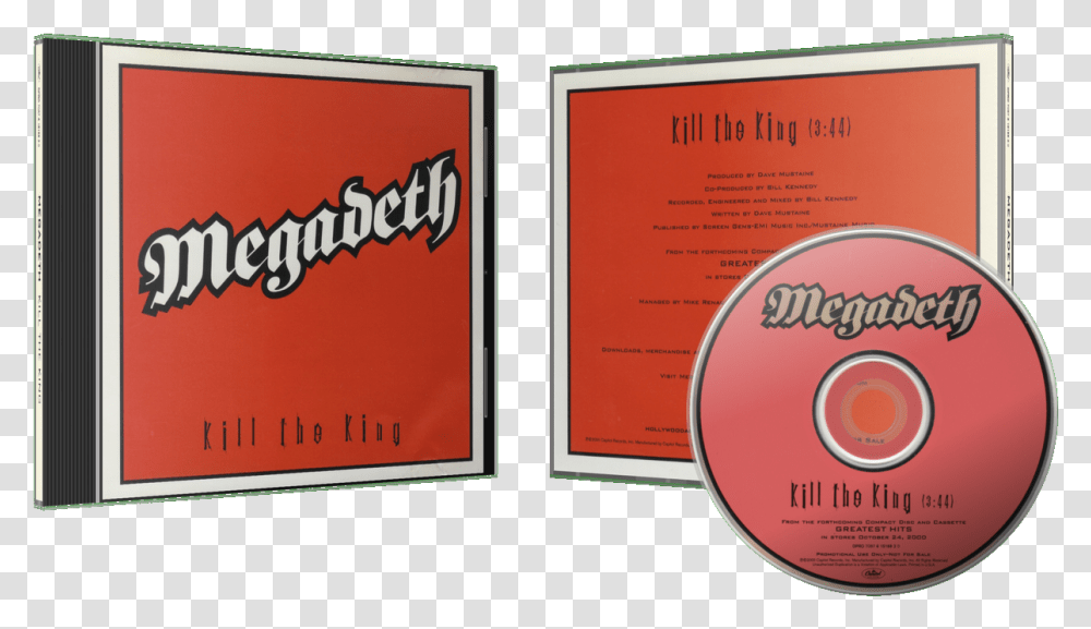 Megadeth Kill The King, Disk, Dvd Transparent Png