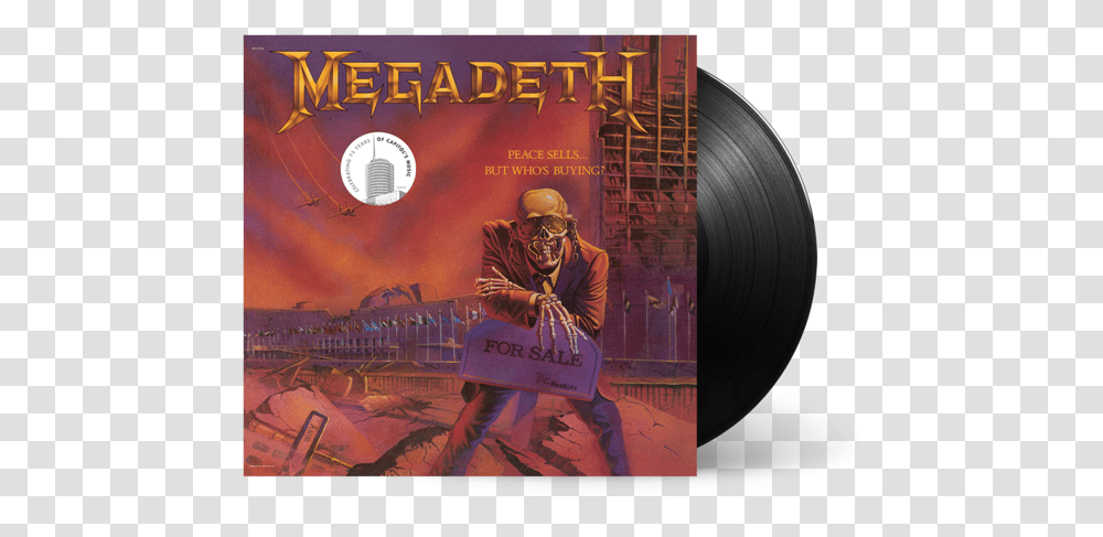 Megadeth Logo Megadeth Disco Peace Sells, Poster, Advertisement, Person, Human Transparent Png