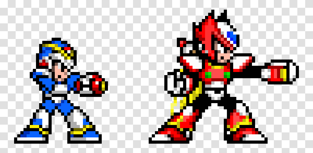 Megaman X & Zero Pixel Art Maker Megaman X Pixel Art, Super Mario Transparent Png