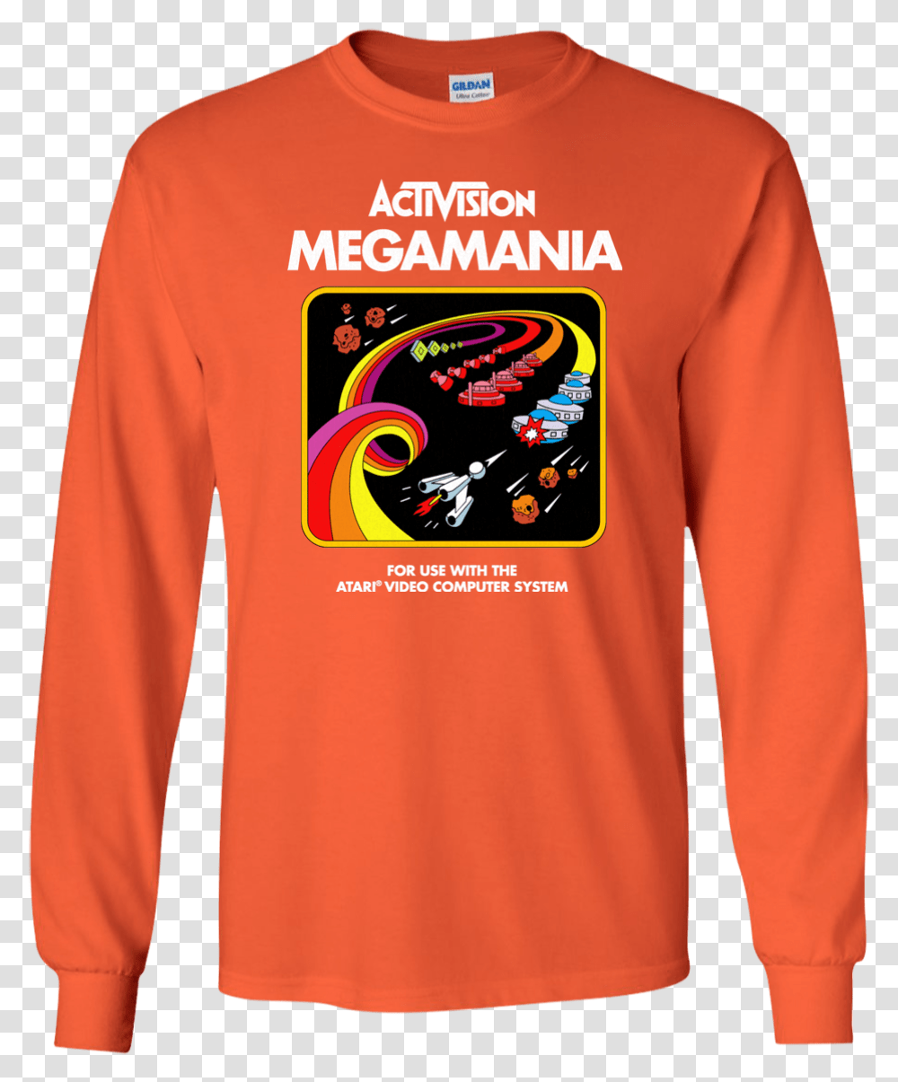 Megamania Activision Cartridge Game Atari, Sleeve, Apparel, Long Sleeve Transparent Png