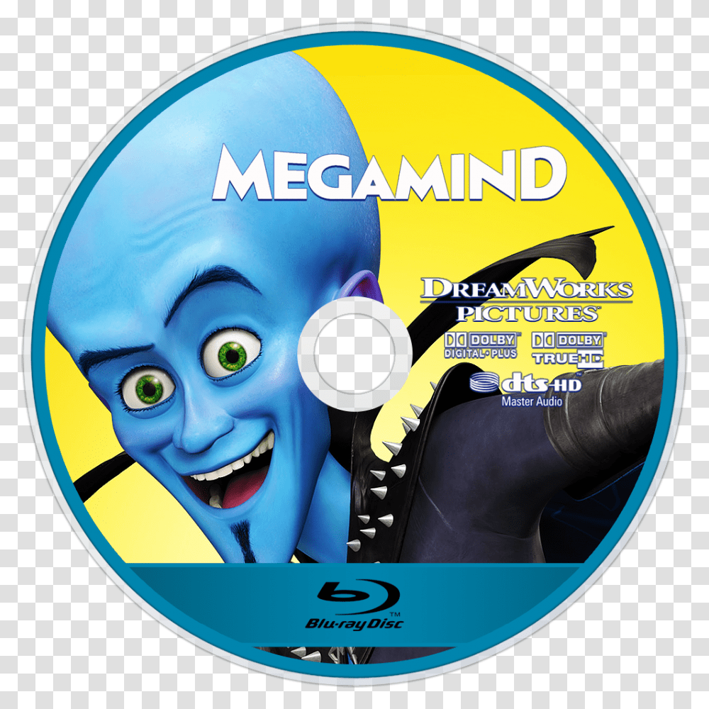 Megamind Blu Ray Labels, Disk, Dvd Transparent Png
