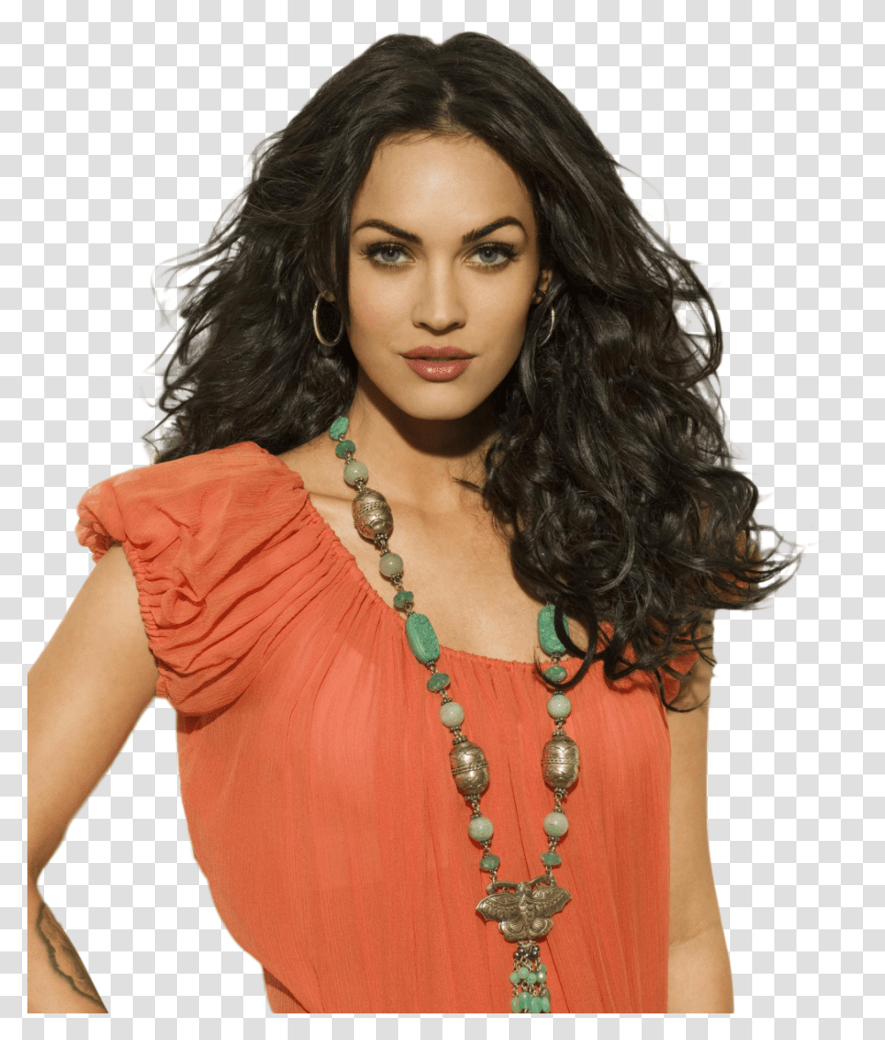 Megan Fox Short Hair, Person, Accessories, Necklace, Jewelry Transparent Png